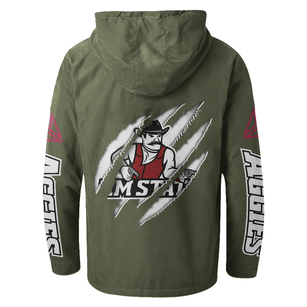 The Las Cruces Crew Flannel Hoodie, Classic Flannel Sport Hoodie HVN1441NM - Green - Image 3