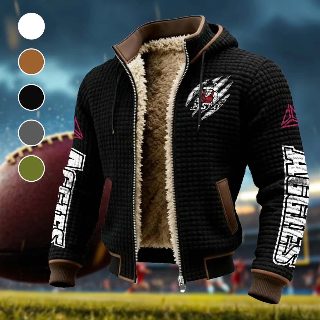 The Las Cruces Crew Fleece-Lined Hooded Jacket, Modern Athletic Hybrid Parka HVN1441NM - Black
