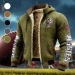 The Las Cruces Crew Fleece-Lined Hooded Jacket, Modern Athletic Hybrid Parka HVN1441NM - Green