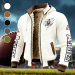 The Las Cruces Crew Fleece-Lined Hooded Jacket, Modern Athletic Hybrid Parka HVN1441NM - White