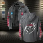 The Wolf Pack Flannel Hoodie, Athletic Lifestyle Fan Hoodie HVN1441NM - Gray