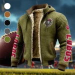The Wolf Pack Fleece-Lined Hooded Jacket, Warmth-Lock Fleece-Lined Zip HVN1441NM - Green