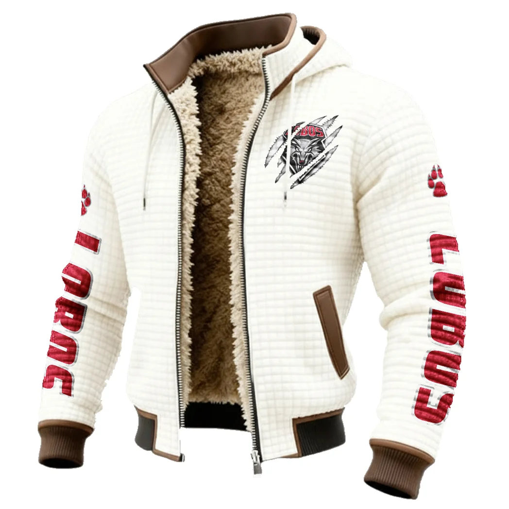 The Wolf Pack Fleece-Lined Hooded Jacket, Warmth-Lock Fleece-Lined Zip HVN1441NM - White - Image 2