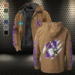 The Wildcat Ambush Flannel Hoodie, All-Season Fan Hoodie HVN1441NW - Camel