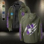 The Wildcat Ambush Flannel Hoodie, All-Season Fan Hoodie HVN1441NW - Green
