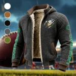 The Duck Power Fleece-Lined Hooded Jacket, Deep Winter Insulated Hoody HVN1441OD - Grey