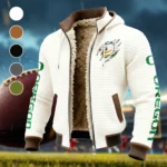 The Duck Power Fleece-Lined Hooded Jacket, Deep Winter Insulated Hoody HVN1441OD - White