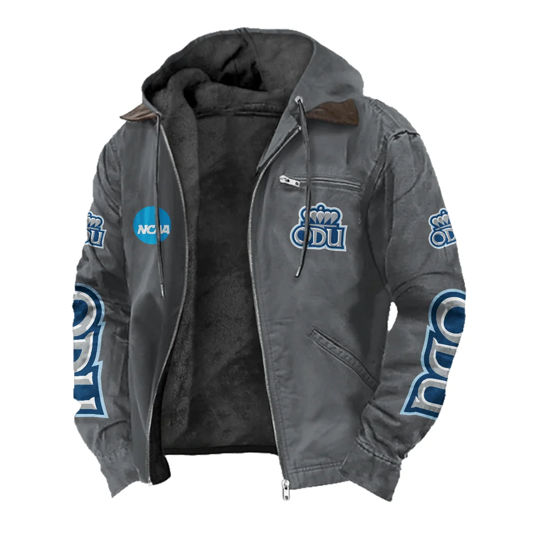 The ODU Spirit Flannel Hoodie, True Fan Hooded Flannel HVN1441OD - Gray - Image 2