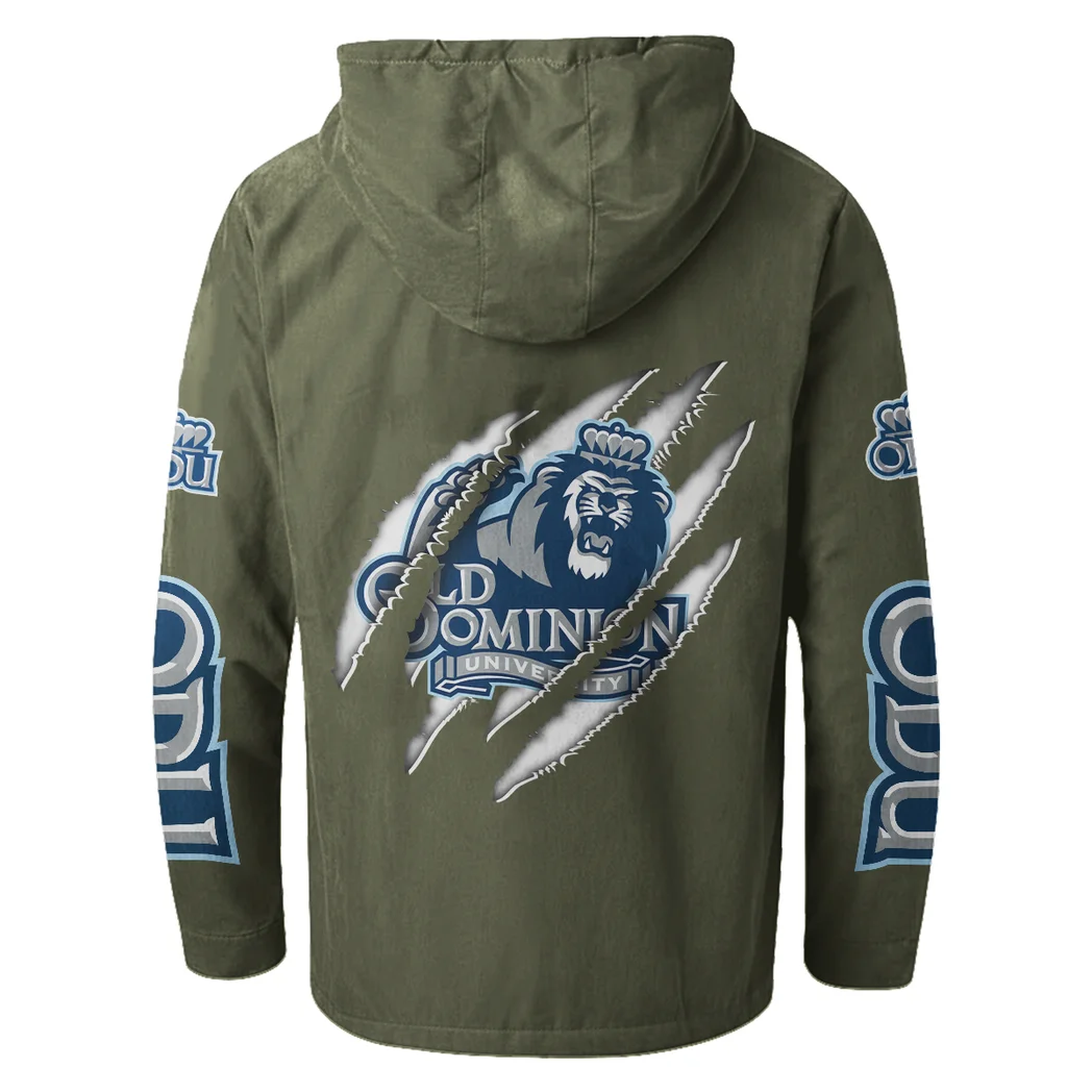 The ODU Spirit Flannel Hoodie, True Fan Hooded Flannel HVN1441OD - Green - Image 3