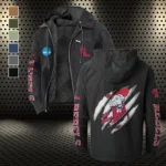 The Rebel Power Flannel Hoodie, Game Ready Flannel Hoodie HVN1441OM - Black