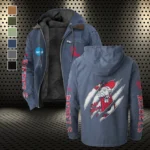 The Rebel Power Flannel Hoodie, Game Ready Flannel Hoodie HVN1441OM - Navy Blue