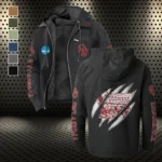 The Sooner Force Flannel Hoodie, Loyal Supporter Sport Hoodie HVN1441OS - Black