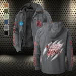 The Sooner Force Flannel Hoodie, Loyal Supporter Sport Hoodie HVN1441OS - Gray
