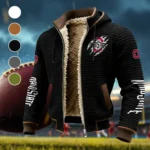 The Ohio State Power Fleece-Lined Hooded Jacket, Thermal Core Fleece Jacket HVN1441OS - Black