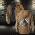 The Boilers Flannel Hoodie, Warm Sport Spirit Hoodie HVN1441PB - Camel