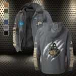 The Boilers Flannel Hoodie, Warm Sport Spirit Hoodie HVN1441PB - Gray