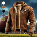 The Boilers Fleece-Lined Hooded Jacket, Luxe Cloud-Fleece Hooded Shell HVN1441PB - brown