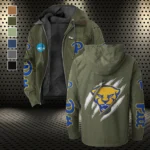 The Panther Ambush Flannel Hoodie, Sport Vibe Hooded Flannel HVN1441PP - Green