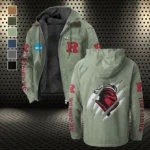The Rutgers Spirit Flannel Hoodie, True Fan Hooded Flannel HVN1441RS - Light Green