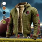The Rutgers Spirit Fleece-Lined Hooded Jacket, Soft-Touch Thermal Outerwear HVN1441RS - Green