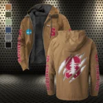 The Stanford Spirit Flannel Hoodie, Game Ready Flannel Hoodie HVN1441SC - Camel