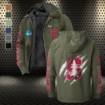 The Stanford Spirit Flannel Hoodie, Game Ready Flannel Hoodie HVN1441SC - Green