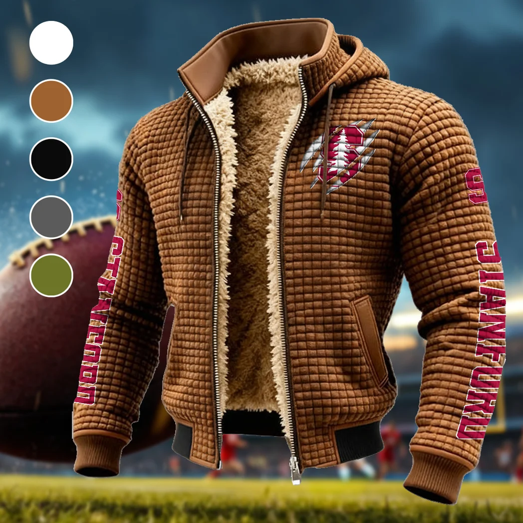 The Stanford Spirit Fleece-Lined Hooded Jacket, Warmth-Lock Fleece-Lined Zip HVN1441SC - brown