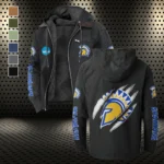 The Spartan Elite Flannel Hoodie, Fan Pride Hooded Flannel HVN1441SJ - Black