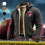 The Mustang Pride Fleece-Lined Hooded Jacket, Dynamic Training Hooded Shell HVN1441SM - Grey