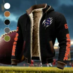 The Salt City Kings Fleece-Lined Hooded Jacket, High-Performance Trail Jacket HVN1441SO - Black