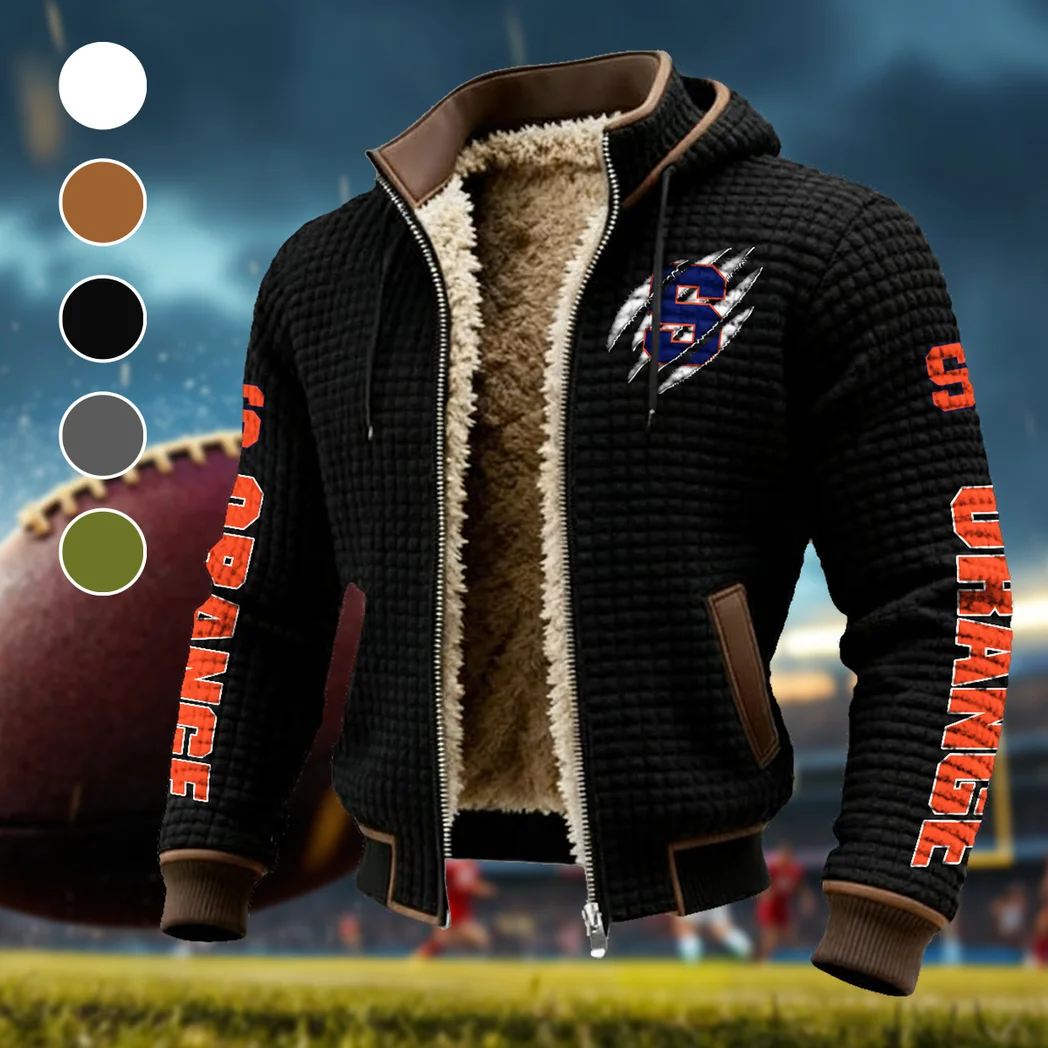 The Salt City Kings Fleece-Lined Hooded Jacket, High-Performance Trail Jacket HVN1441SO - Black