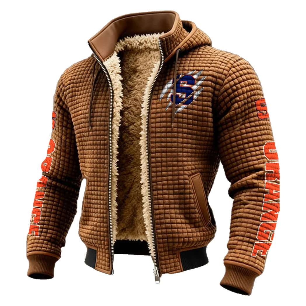 The Salt City Kings Fleece-Lined Hooded Jacket, High-Performance Trail Jacket HVN1441SO - brown - Image 2