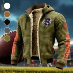 The Salt City Kings Fleece-Lined Hooded Jacket, High-Performance Trail Jacket HVN1441SO - Green
