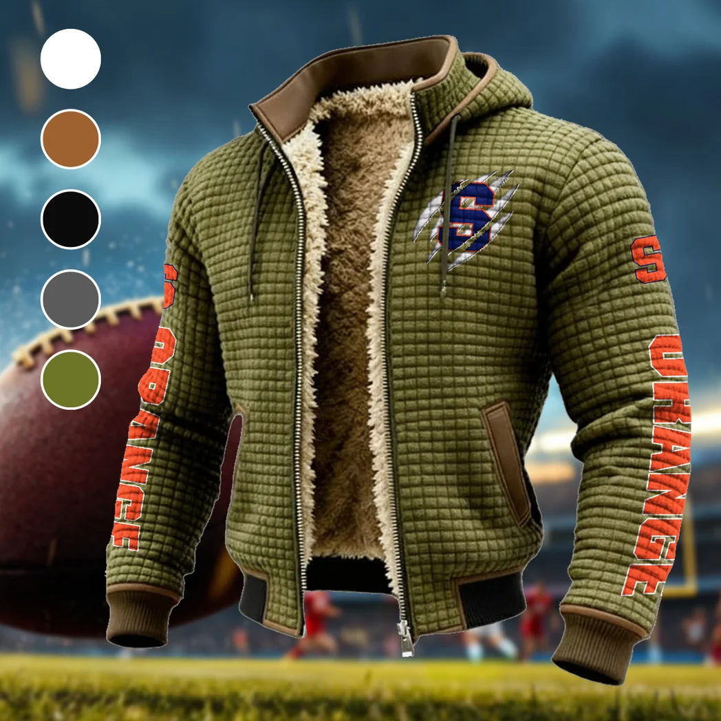 The Salt City Kings Fleece-Lined Hooded Jacket, High-Performance Trail Jacket HVN1441SO - Green