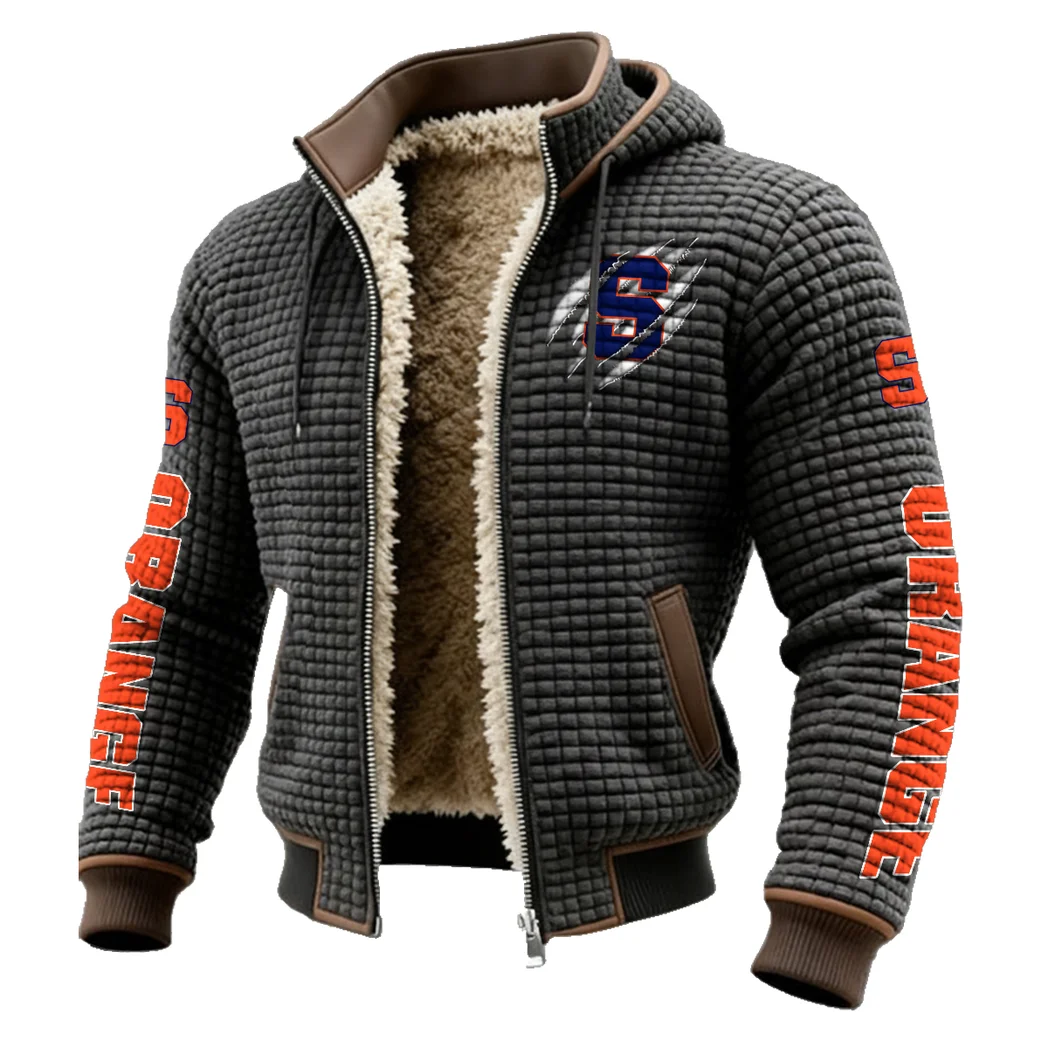 The Salt City Kings Fleece-Lined Hooded Jacket, High-Performance Trail Jacket HVN1441SO - Grey - Image 2