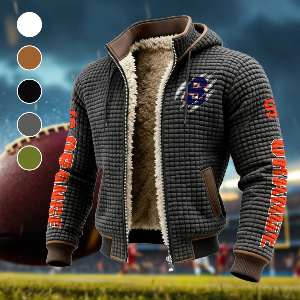 The Salt City Kings Fleece-Lined Hooded Jacket, High-Performance Trail Jacket HVN1441SO - Grey