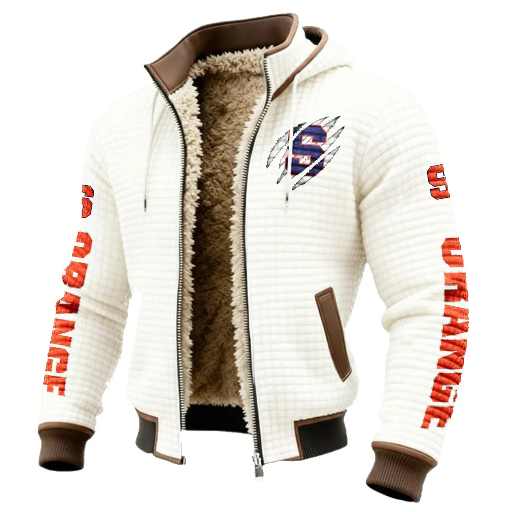 The Salt City Kings Fleece-Lined Hooded Jacket, High-Performance Trail Jacket HVN1441SO - White - Image 2
