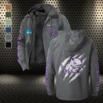 The TCU Power Flannel Hoodie, Essential Fan Flannel Hoodie HVN1441TC - Gray
