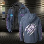 The TCU Power Flannel Hoodie, Essential Fan Flannel Hoodie HVN1441TC - Navy Blue