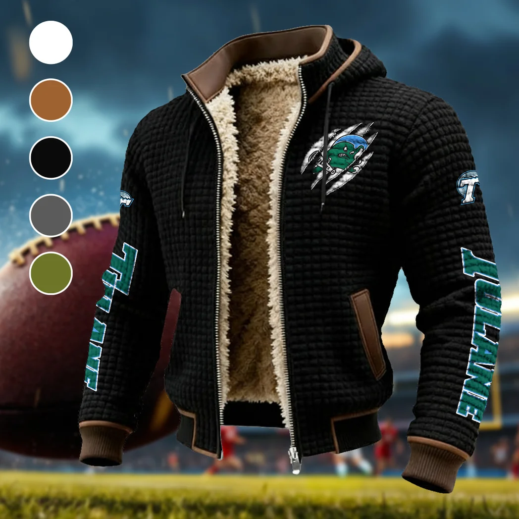 The Tulane Force Fleece-Lined Hooded Jacket, All-Mountain Hooded Fleece HVN1441TG - Black