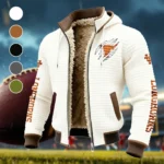 The Longhorn Elite Fleece-Lined Hooded Jacket, Alpine Ascent Hooded Jacket HVN1441TL - White