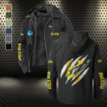 The Rocket Power Flannel Hoodie, Game Day Hooded Flannel HVN1441TR - Black