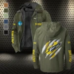 The Rocket Power Flannel Hoodie, Game Day Hooded Flannel HVN1441TR - Green