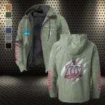 The Trojan Pride Flannel Hoodie, Athletic Spirit Fan Hoodie HVN1441TT - Light Green