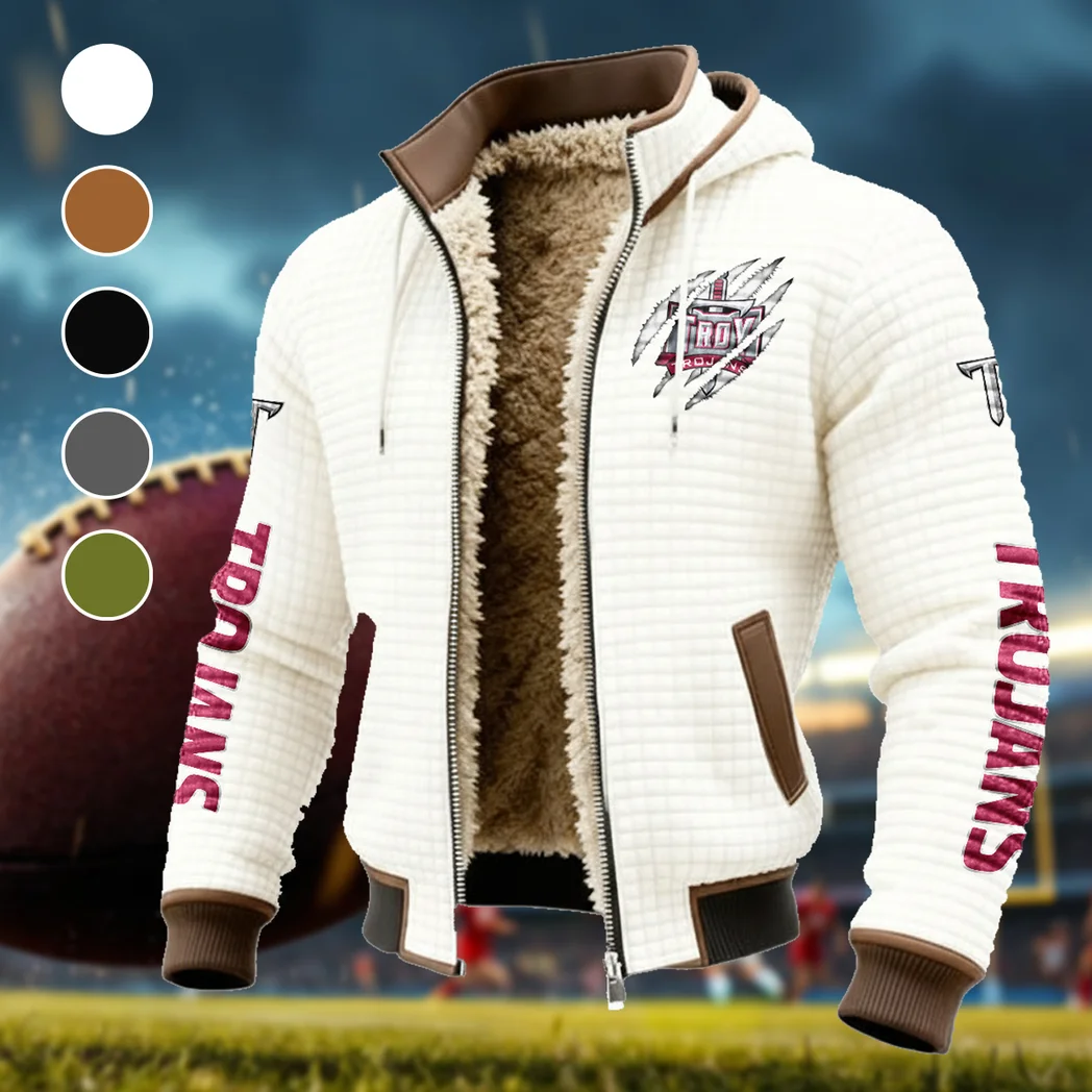 The Trojan Pride Fleece-Lined Hooded Jacket, Peak Performance Hooded Shell HVN1441TT - White