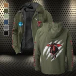 The Red Raider Nation Flannel Hoodie, Stadium Ready Flannel Hoodie HVN1441TT - Green