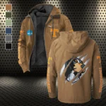 The Vol Nation Flannel Hoodie, Casual Sport Hooded Flannel HVN1441TV - Camel