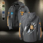 The Vol Nation Flannel Hoodie, Casual Sport Hooded Flannel HVN1441TV - Gray