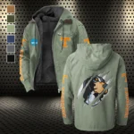 The Vol Nation Flannel Hoodie, Casual Sport Hooded Flannel HVN1441TV - Light Green