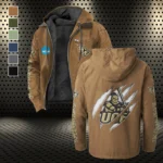 The UCF Elite Flannel Hoodie, Fan Squad Flannel Hoodie HVN1441UC - Camel